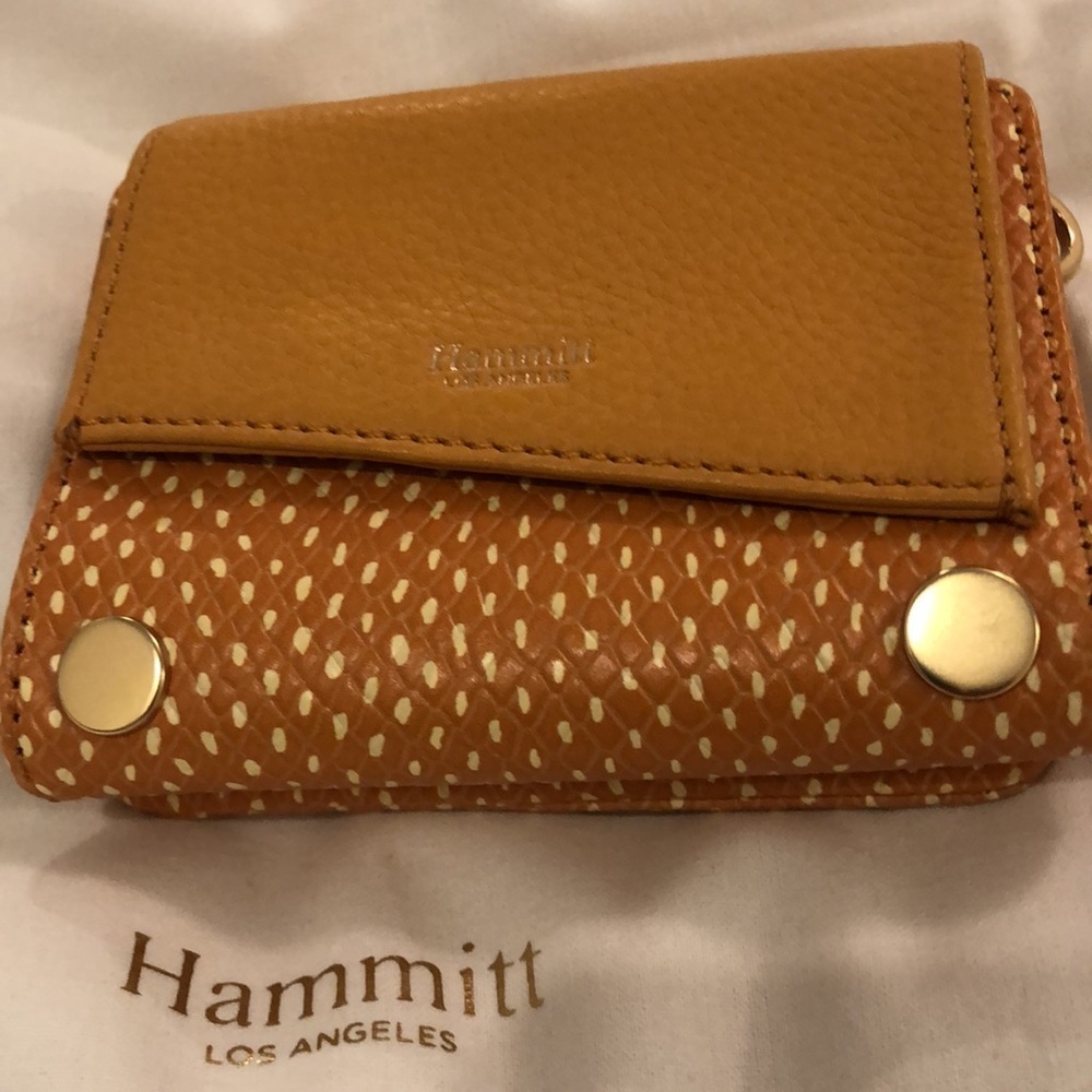 HAMMITT OLIVER SHOULDER BAG in Apricot Tan NWT + LEVY WALLET/CB NWOT - Picture 12 of 16